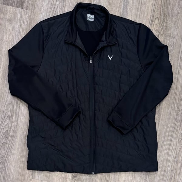 Callaway Golf Quilted Men’s Full Zip Jacket Black XXL