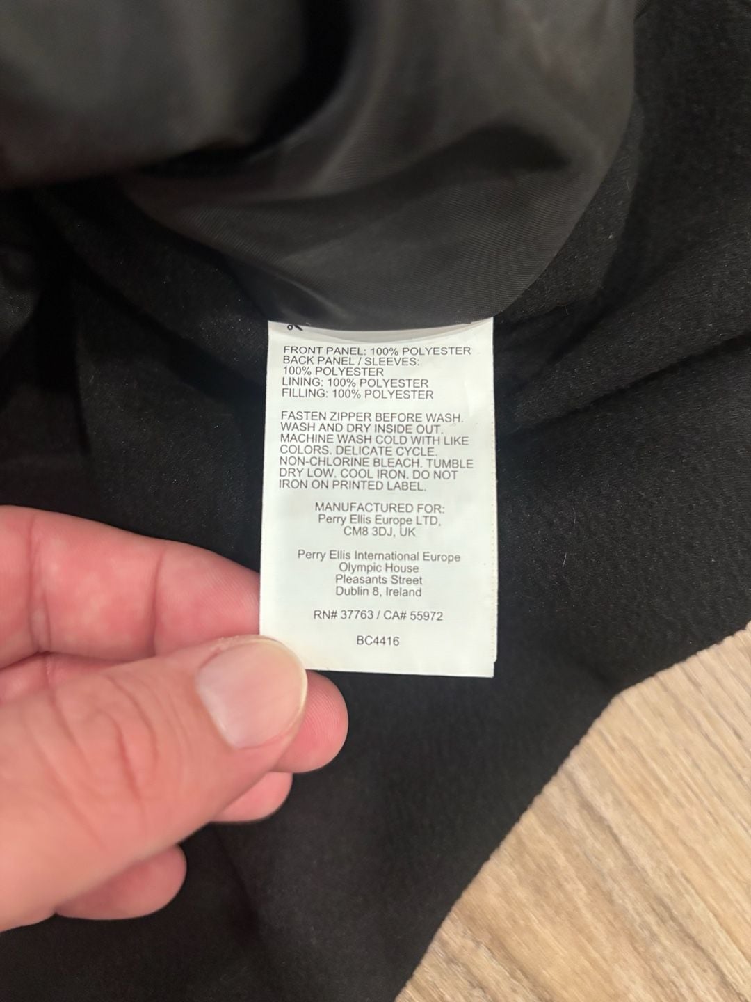 Callaway Golf Quilted Men’s Full Zip Jacket Black XXL 6