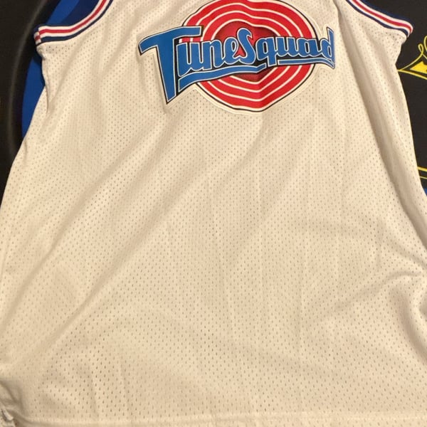 Raavin Space Jam Tune Squad Michael Jordan 23 Jersey White Size L