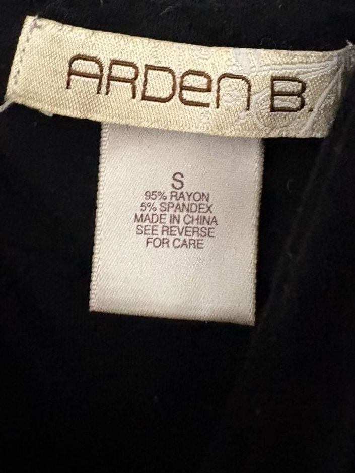 Arden B. Halter Maxi Dress Size S Black Beaded Straps Ruched 5