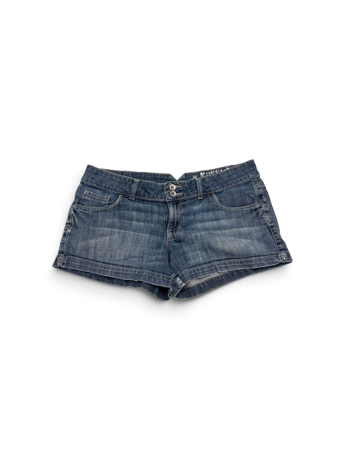 Mossimo Supply Co. Denim Shorts Size 13 Blue Low Rise 5-Pocket 2