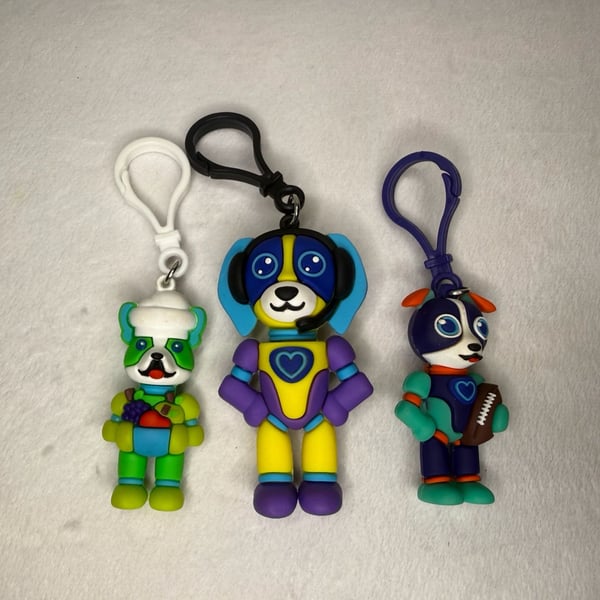American Heart Association Kids Heart Challenge Keychain Set of 3