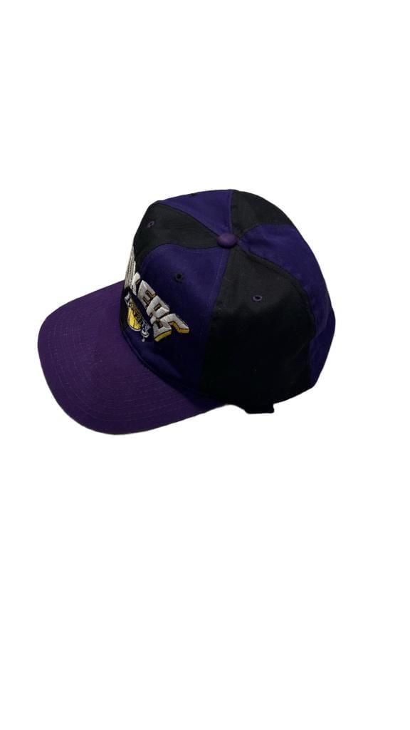 NBA Los Angeles Lakers Snapback Hat Purple Black Vintage 90s 4