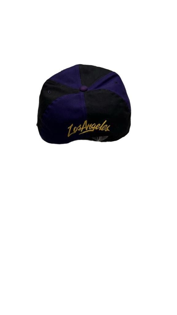 NBA Los Angeles Lakers Snapback Hat Purple Black Vintage 90s 5