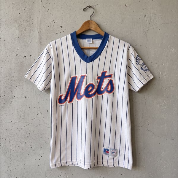 Russell Athletic New York Mets Pinstripe Baseball Jersey Size S White