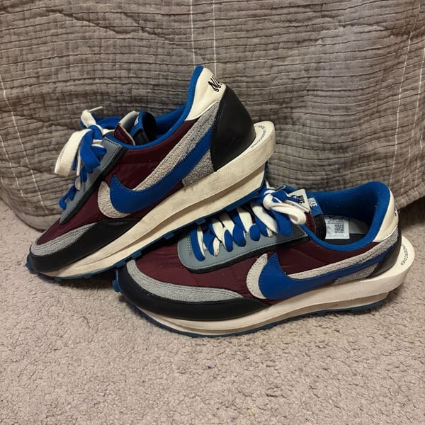 Nike LDWaffle x Sacai x Undercover Night Maroon Team Royal Size 9.5 Multicolor