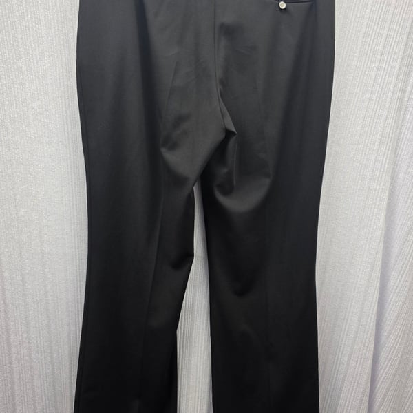 Calvin Klein Modern Fit Black Wool Blend Dress Pants Size 14