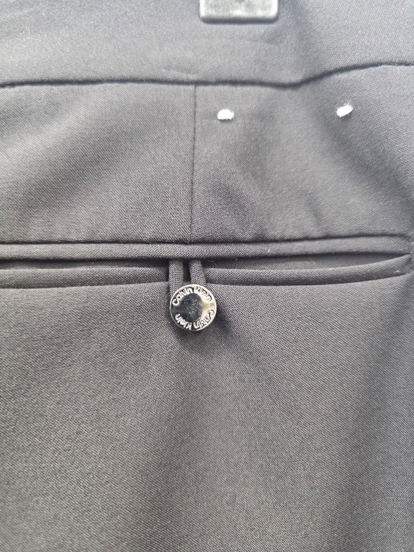Calvin Klein Modern Fit Black Wool Blend Dress Pants Size 14 10