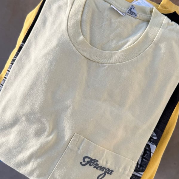 Vintage Forenza Authentic Sportswear Men's Short Sleeve Pocket T-Shirt Yellow