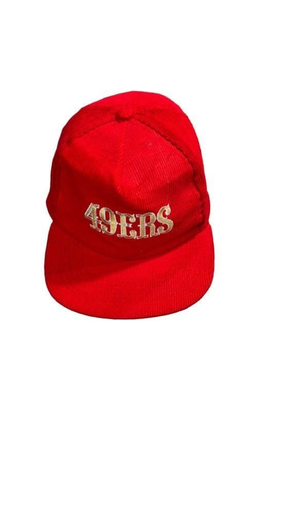 Starline San Francisco 49ers Vintage Corduroy Snapback Hat Red 3