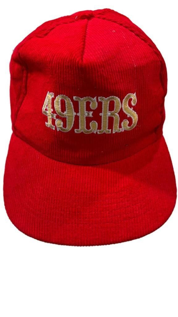 Starline San Francisco 49ers Vintage Corduroy Snapback Hat Red 2
