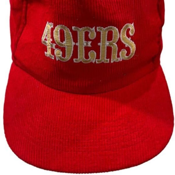 Starline San Francisco 49ers Vintage Corduroy Snapback Hat Red