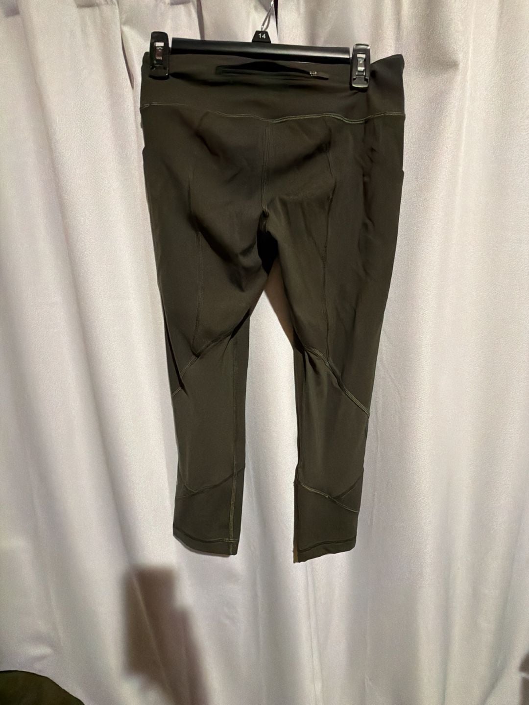 Lululemon Speed Up Crop Size 6 Dark Olive Green Athletic Leggings 3