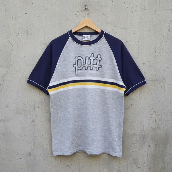 Sportswear By Famous Pitt Panthers Size L Raglan Ringer T-Shirt
