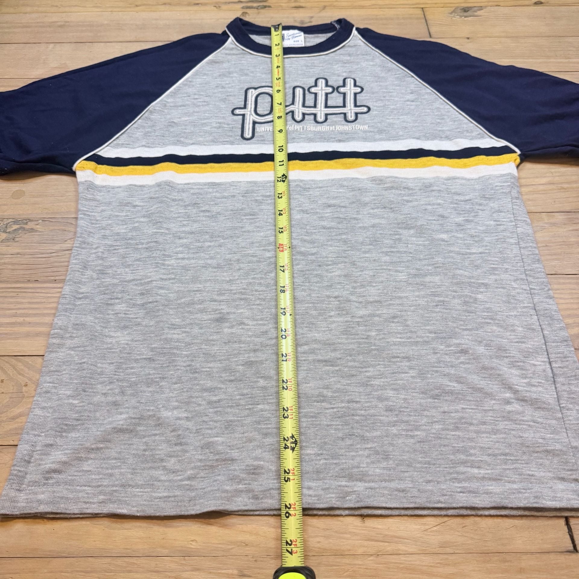 Sportswear By Famous Pitt Panthers Size L Raglan Ringer T-Shirt 6