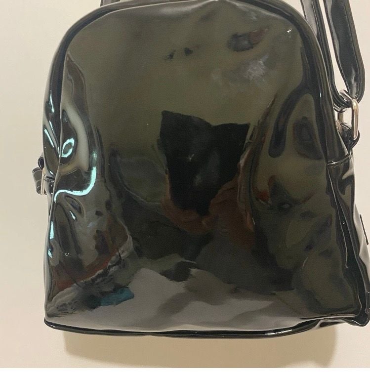 Disney Store Star Wars Darth Vader Crossbody Bag Black Glitter Helmet 3