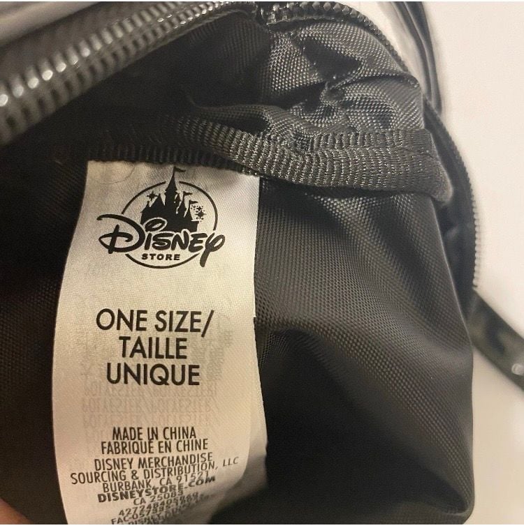 Disney Store Star Wars Darth Vader Crossbody Bag Black Glitter Helmet 5