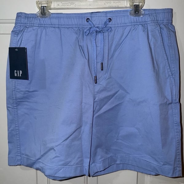 Gap Men's Stretch Twill Pull On Shorts Large Blue