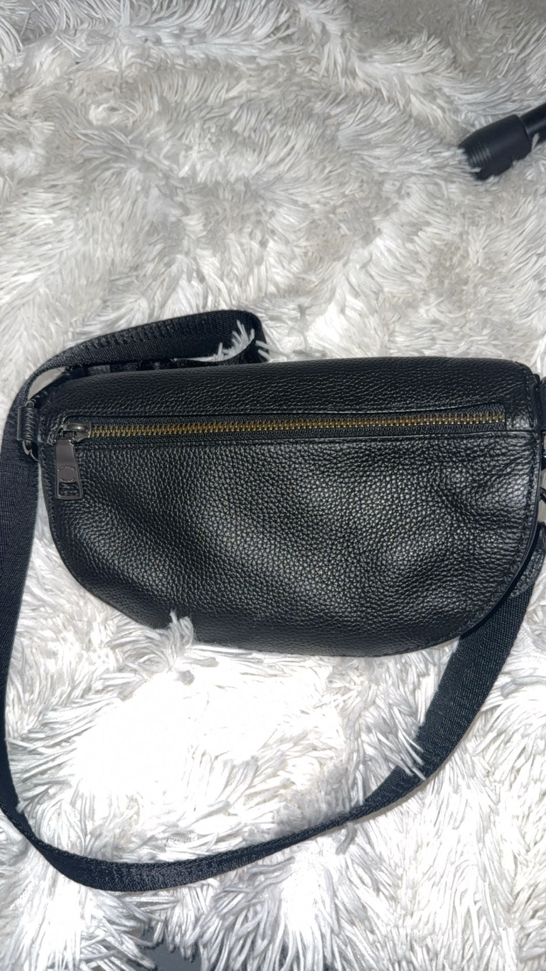 Coach Rexy and Carriage Belt Bag Black Leather Fanny Pack 4
