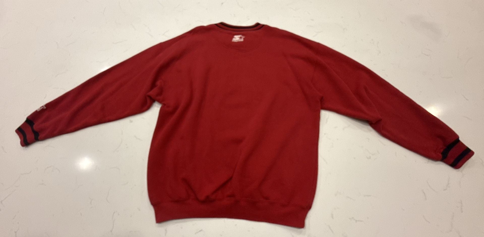 Starter San Francisco 49ers Crewneck Sweatshirt Size L Red 90s Vintage 9