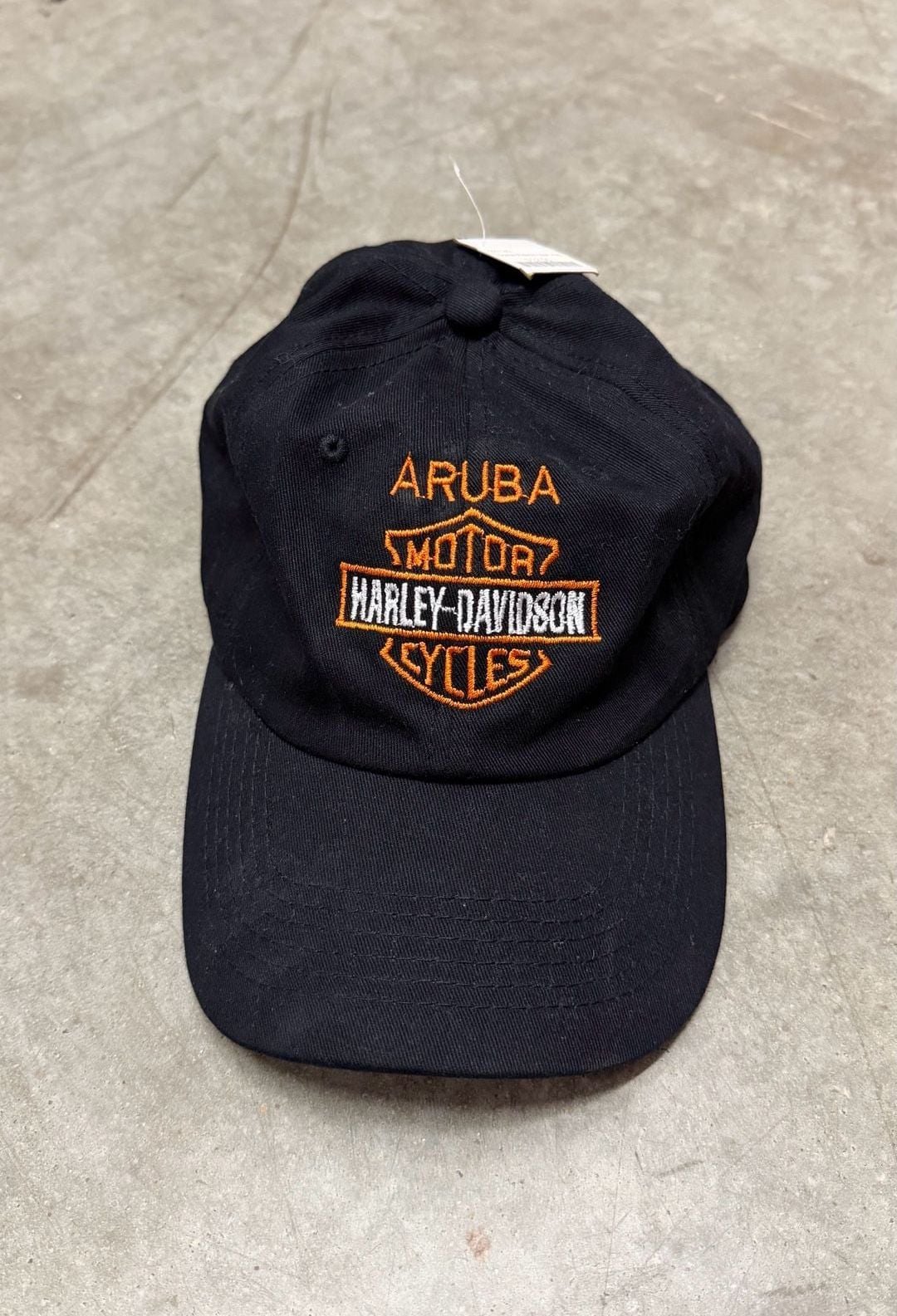 Harley-Davidson Aruba Baseball Hat Black Strapback Cap Embroidered 2