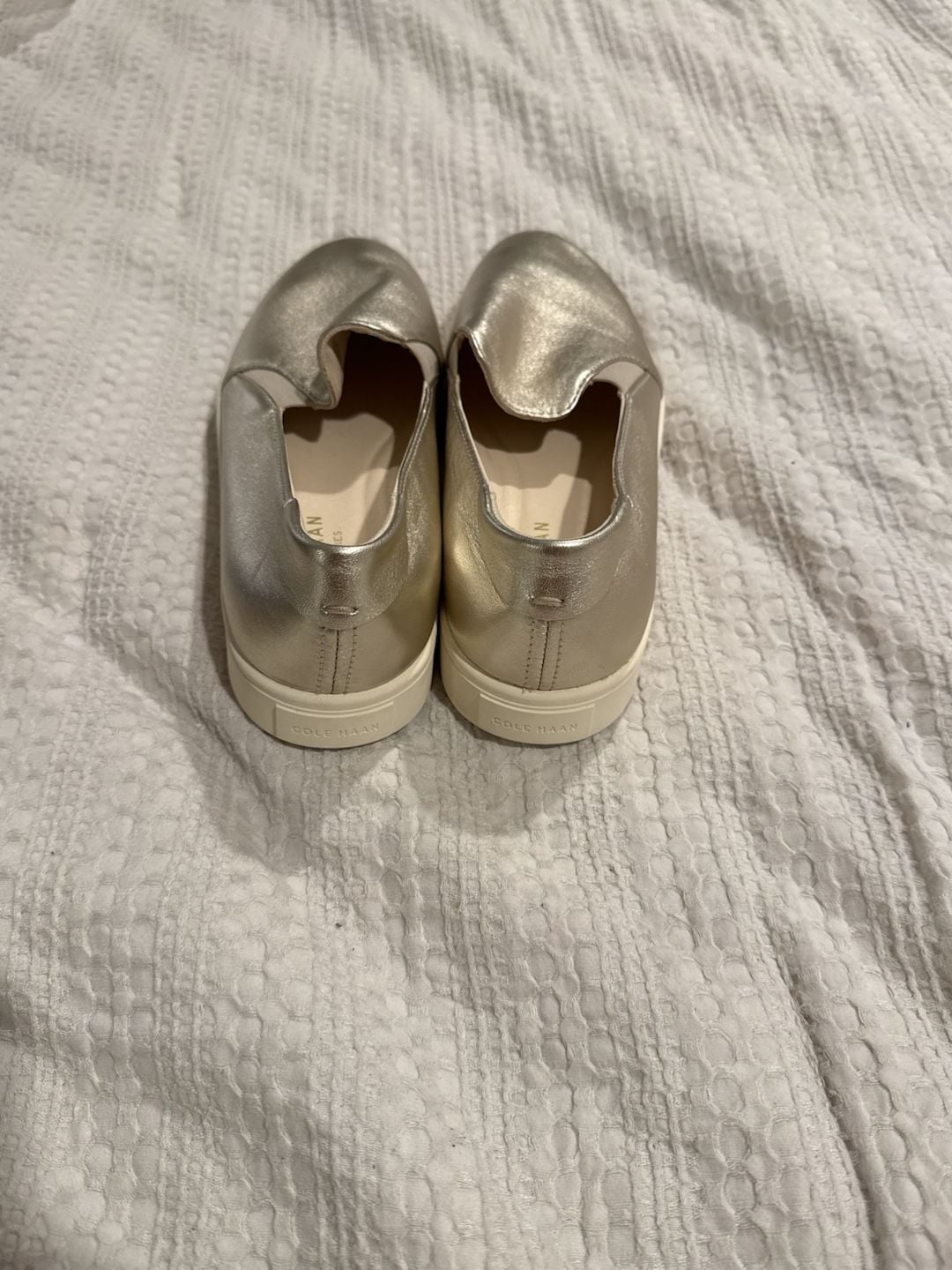 Cole Haan Grand Ambition Slip-On Sneaker Size 8.5 B Gold 4