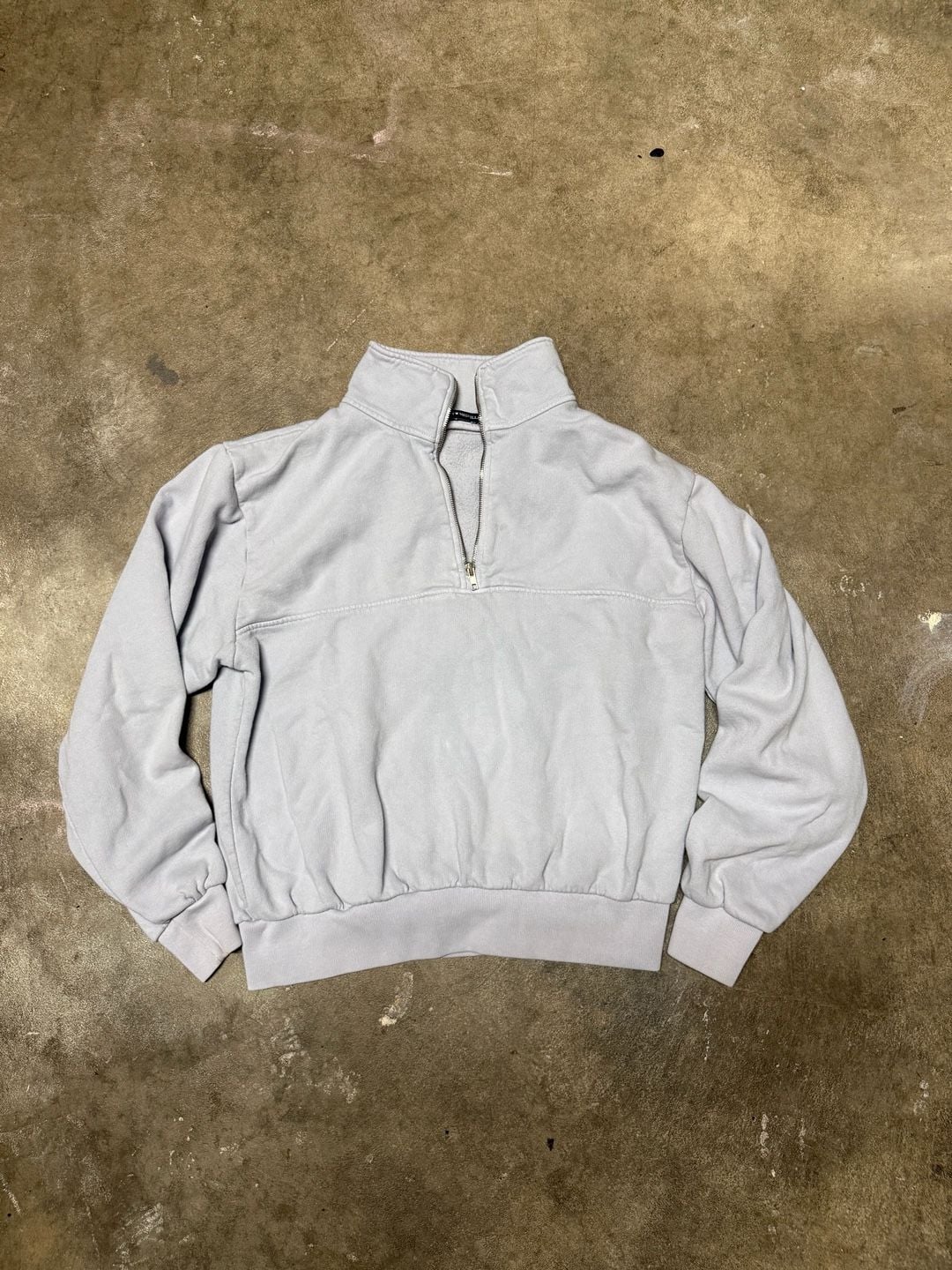 Brandy Melville Light Gray Quarter Zip Sweatshirt 2