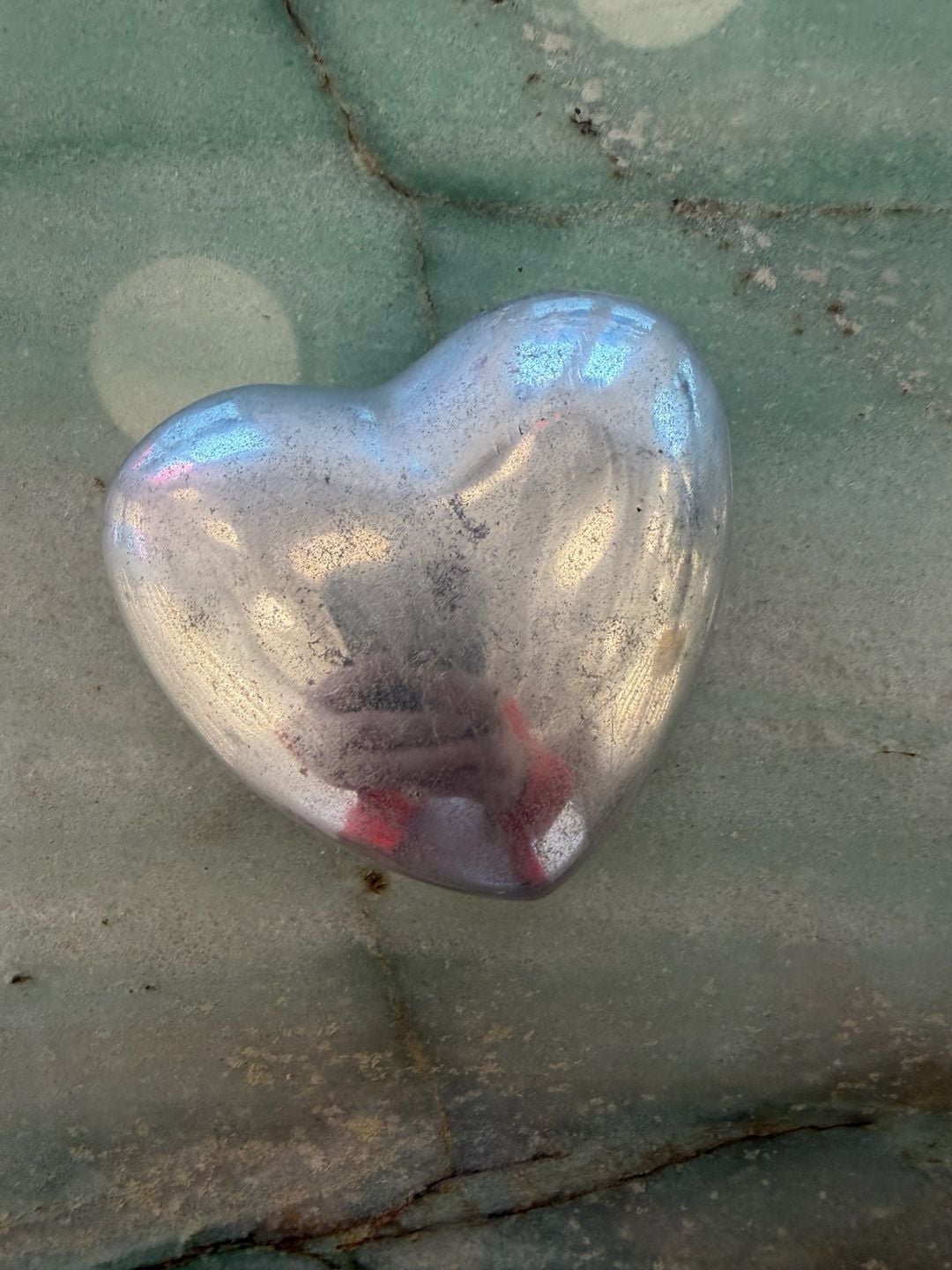 Nambe Amore Alloy Heart Bowl Silver Decorative Paperweight 2