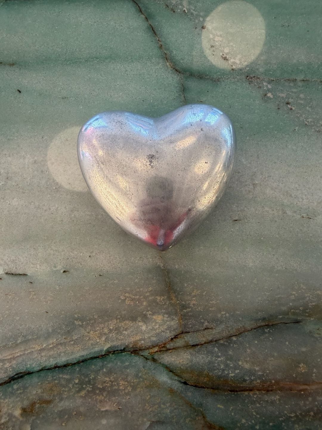 Nambe Amore Alloy Heart Bowl Silver Decorative Paperweight 3