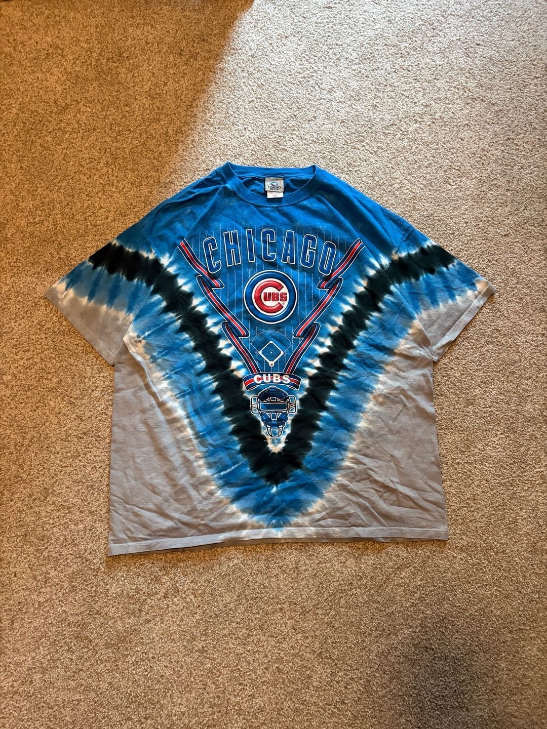 Liquid Blue Chicago Cubs Tie Dye T-Shirt Size 2XL 2