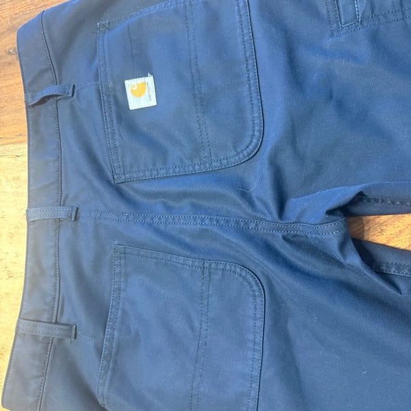 Carhartt Original Fit Pants Size 10 Regular Navy Blue Utility Work