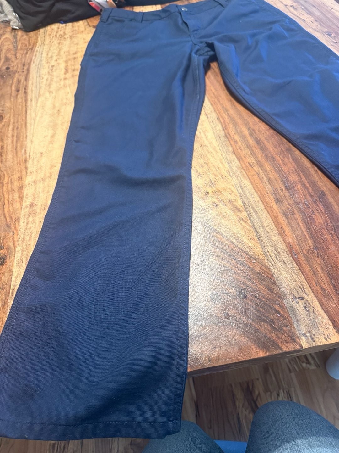 Carhartt Original Fit Pants Size 10 Regular Navy Blue Utility Work 3