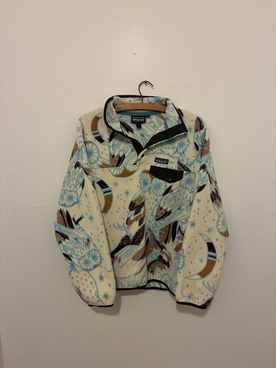 Patagonia Synchilla Snap-T Fleece Harvest Moon Owl Size M 2