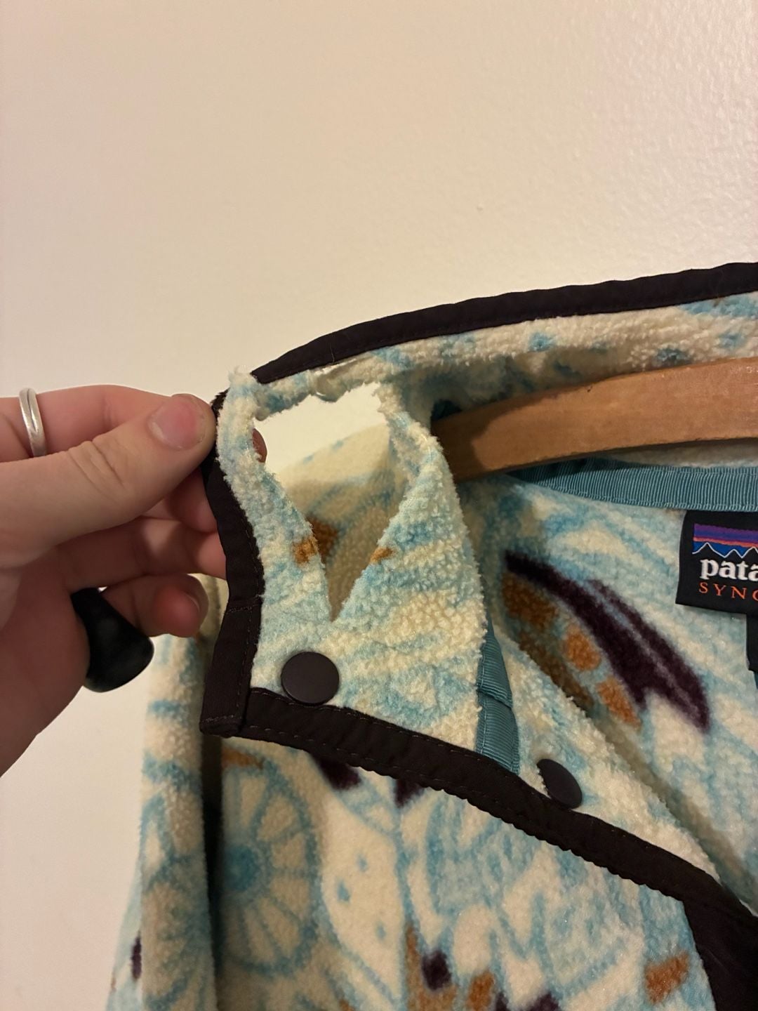 Patagonia Synchilla Snap-T Fleece Harvest Moon Owl Size M 5