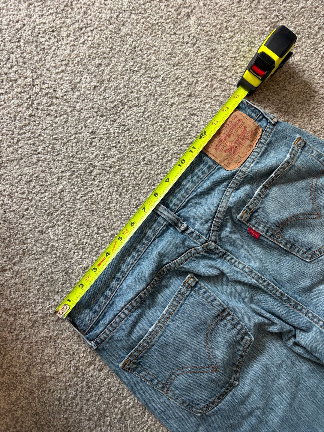 Levi's 559 Relaxed Straight Light Wash Denim Jeans 30x30 5