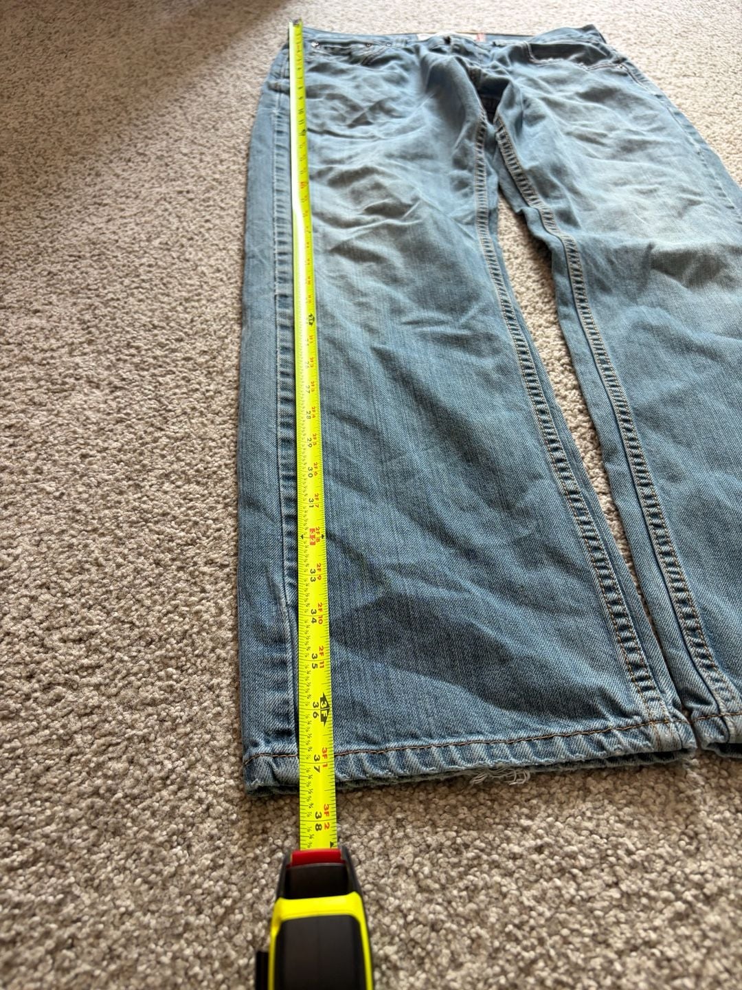 Levi's 559 Relaxed Straight Light Wash Denim Jeans 30x30 6