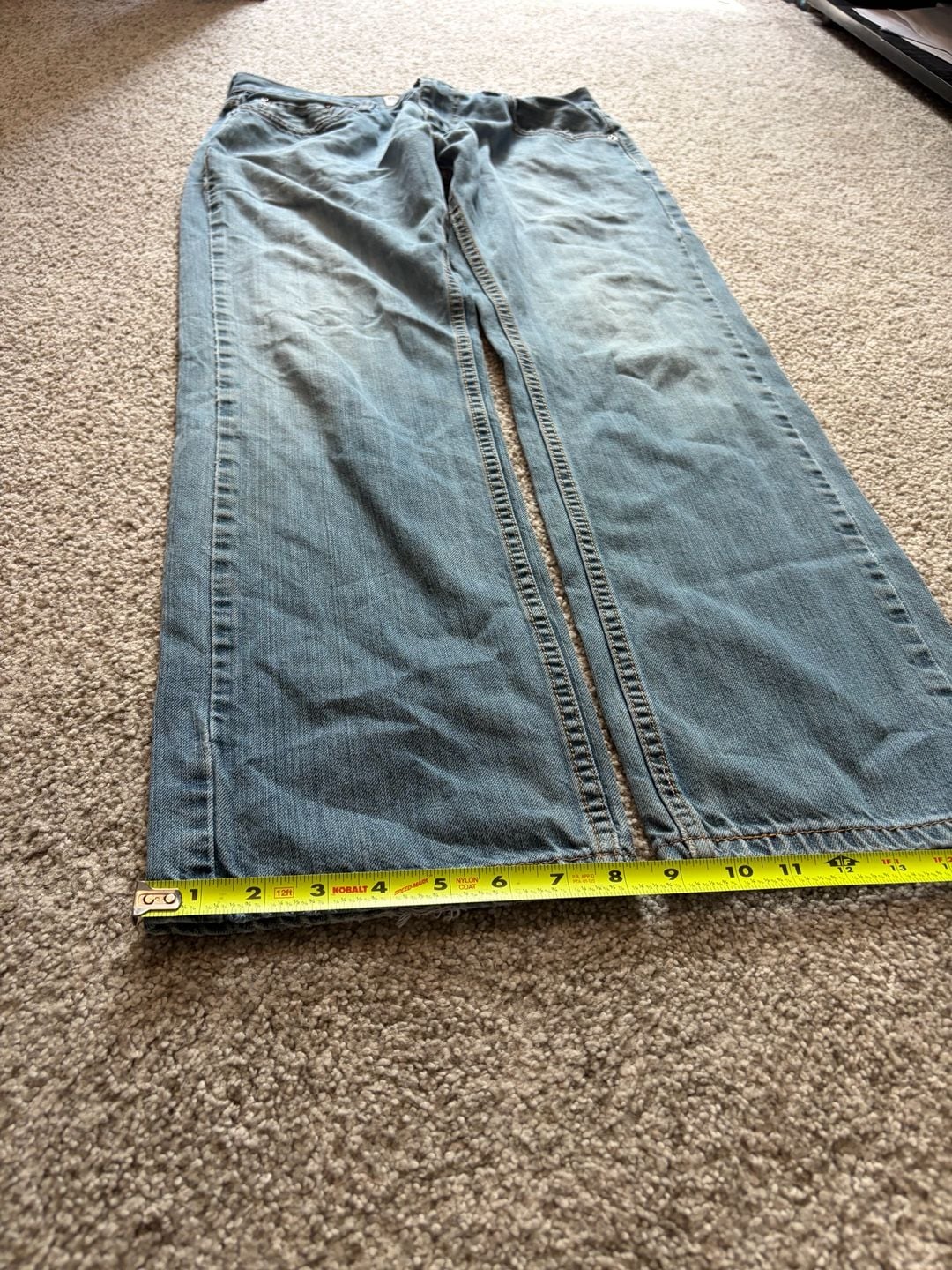 Levi's 559 Relaxed Straight Light Wash Denim Jeans 30x30 7