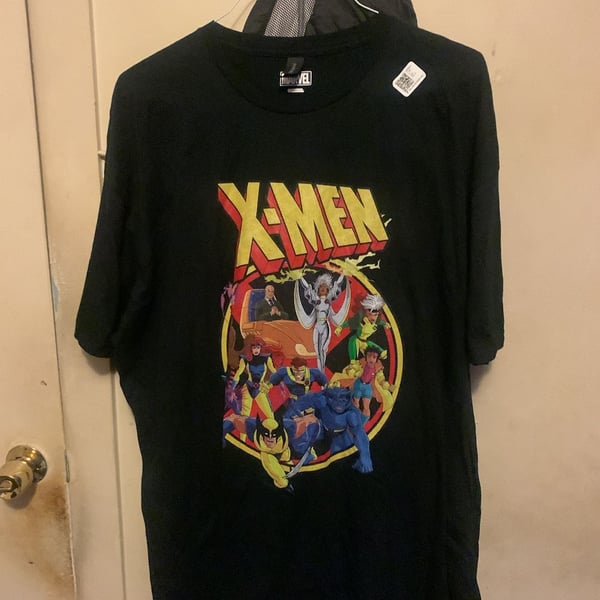 Marvel X-Men Animated Series Retro 90s T-Shirt Black 3XL