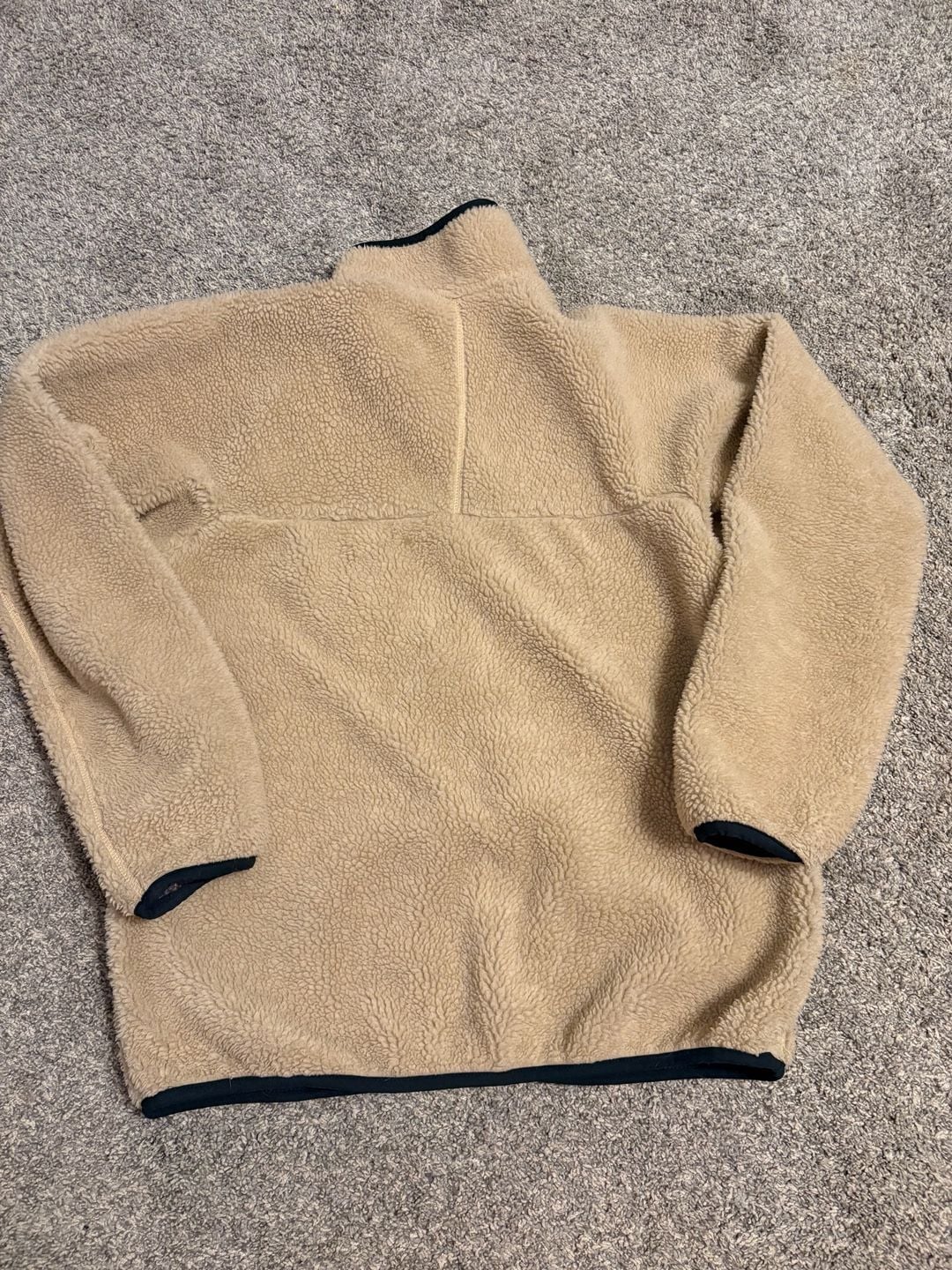 Patagonia Retro Pile Cardigan Size M Tan Fleece Jacket 5