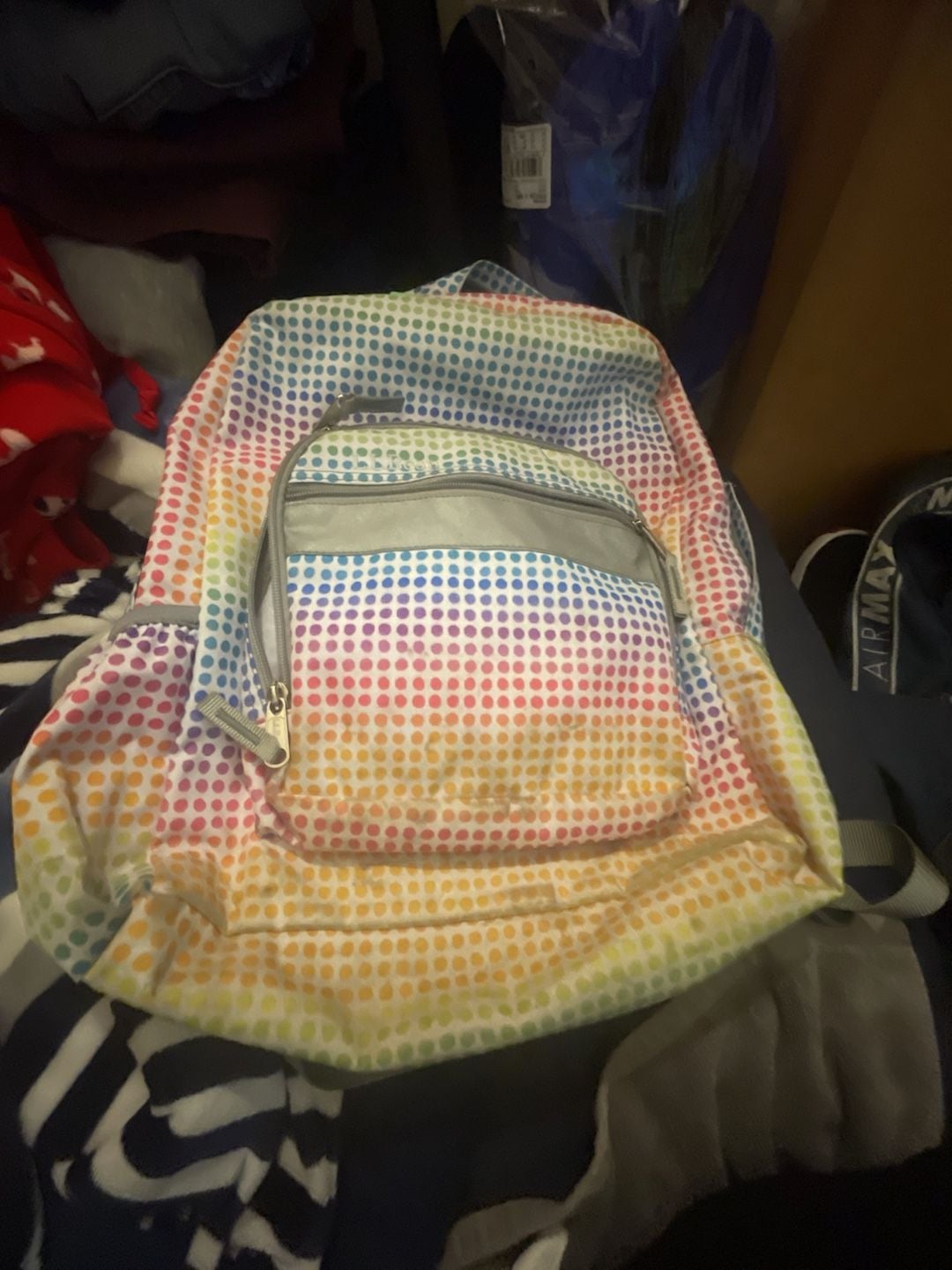 L.L. Bean Original Book Pack Kids Backpack Small Rainbow Dots 2