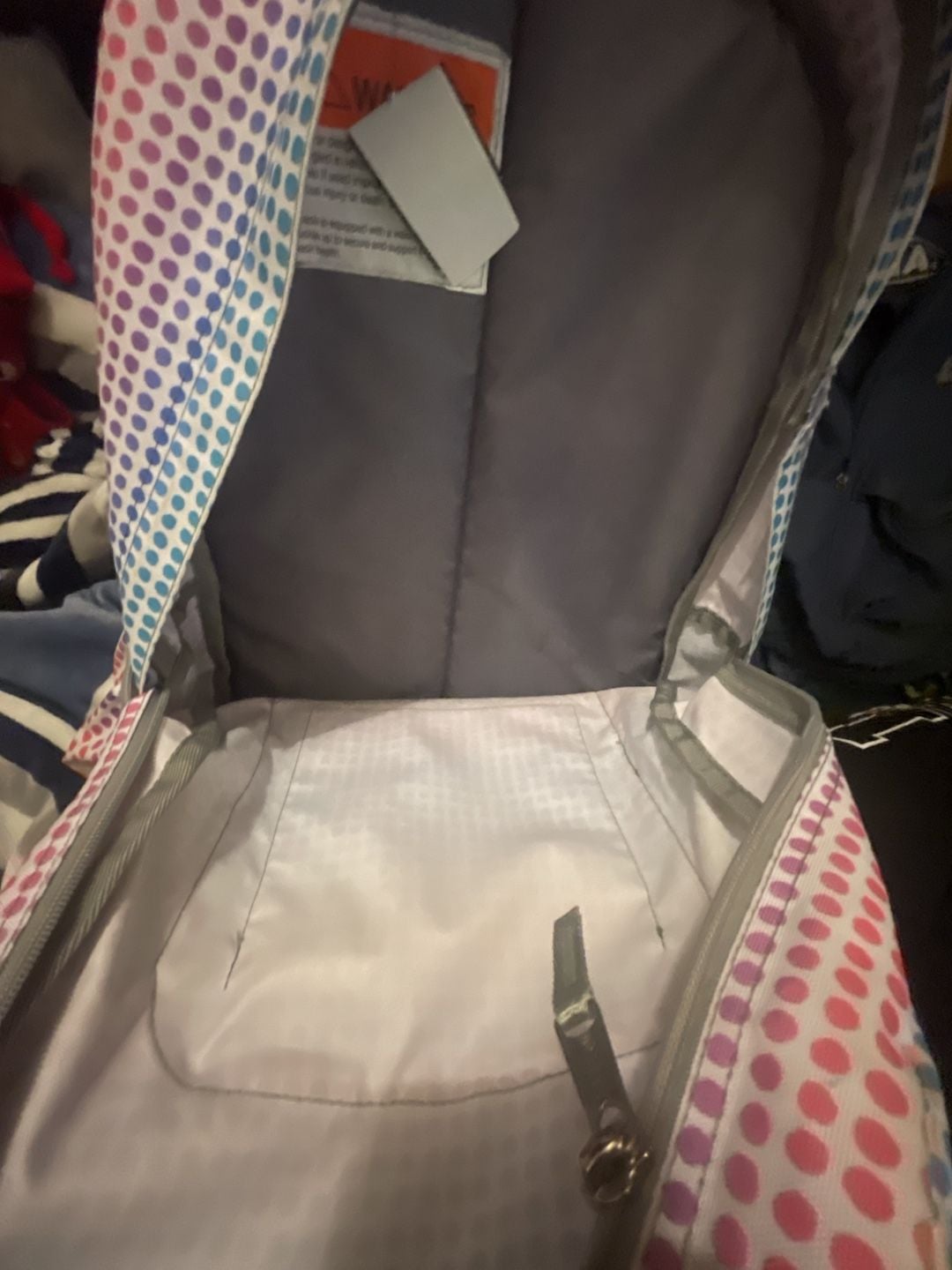 L.L. Bean Original Book Pack Kids Backpack Small Rainbow Dots 5