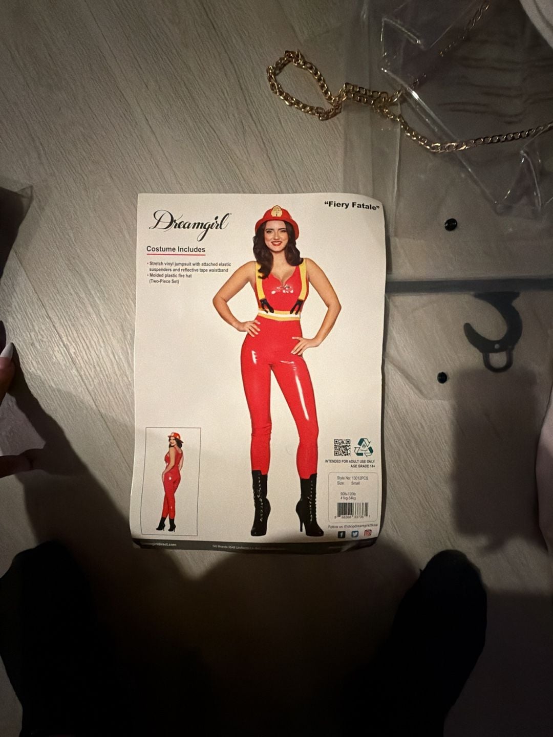Dreamgirl Fiery Fatale Firewoman Costume Size Small 1