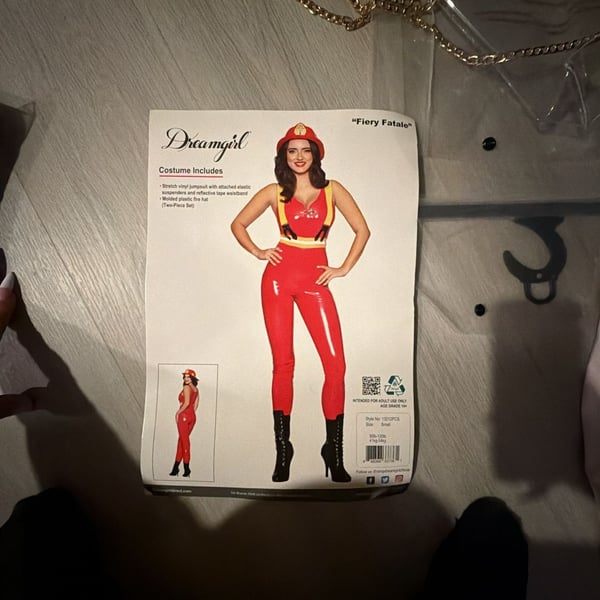 Dreamgirl Fiery Fatale Firewoman Costume Size Small