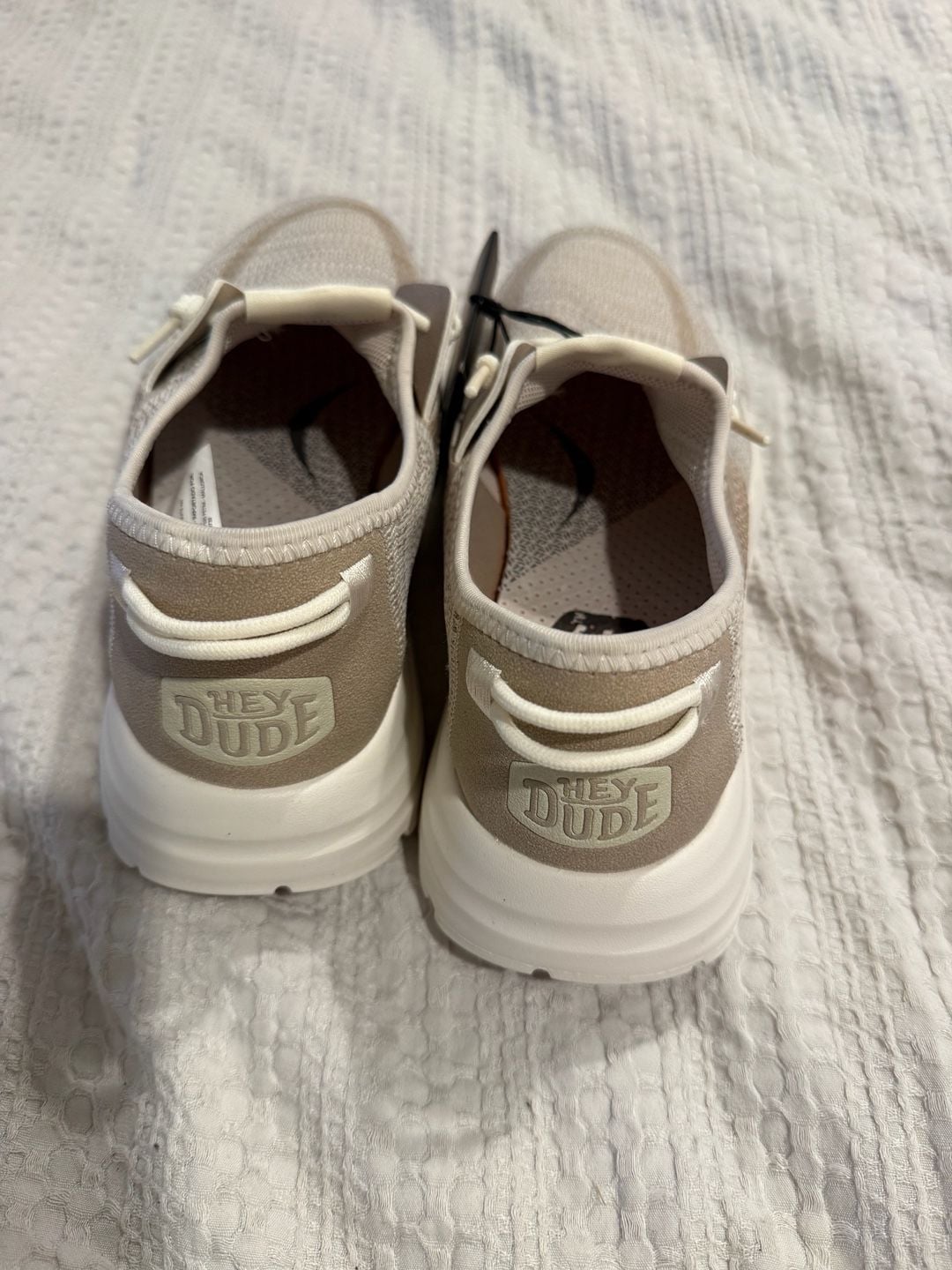 Hey Dude Sirocco Women Size 8 Neutral Slip On Sneakers 3