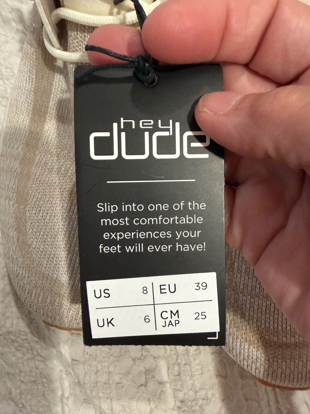 Hey Dude Sirocco Women Size 8 Neutral Slip On Sneakers 5