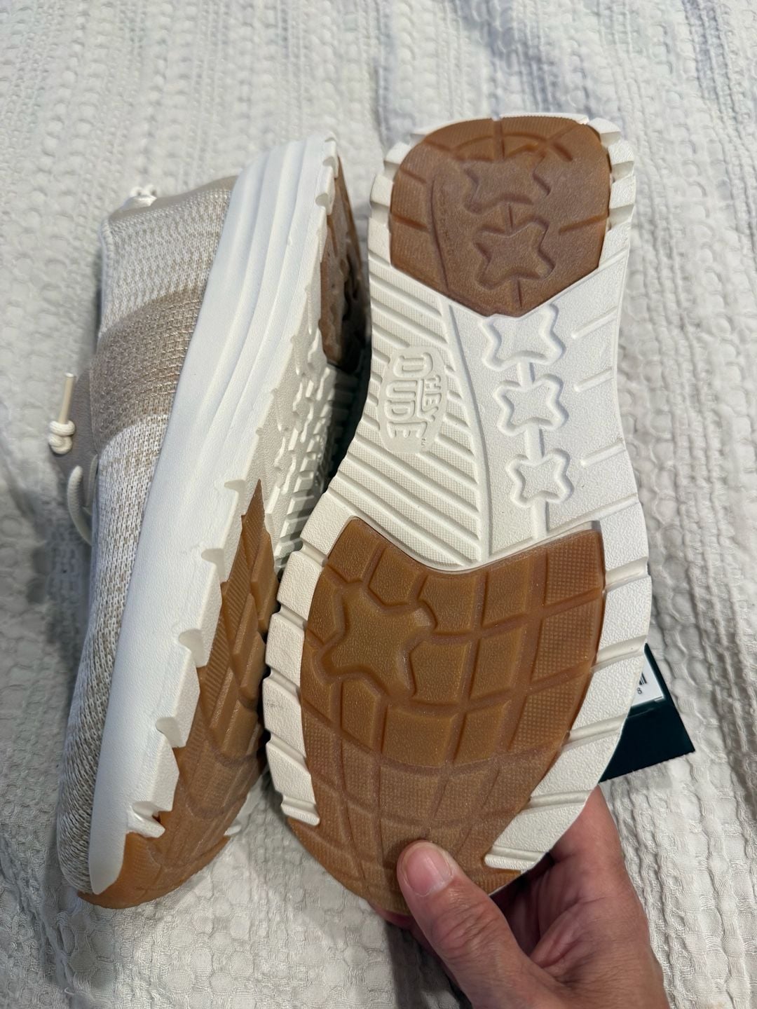Hey Dude Sirocco Women Size 8 Neutral Slip On Sneakers 8