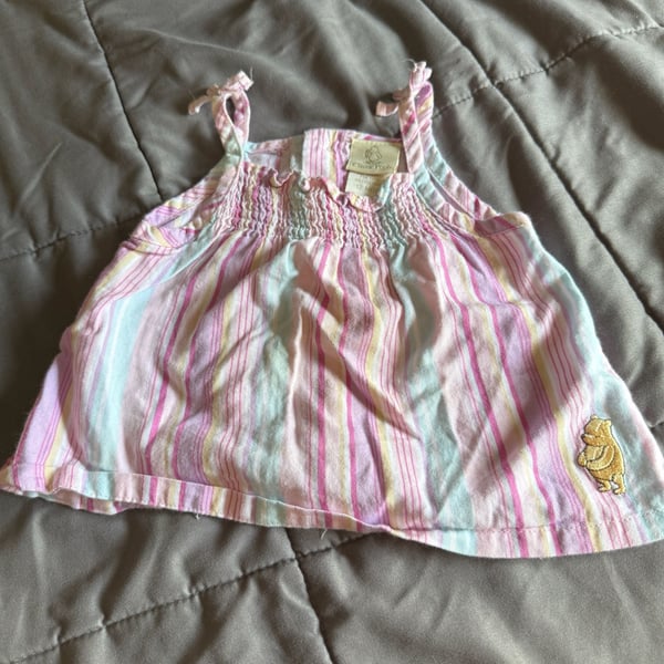 Classic Pooh Winnie the Pooh Striped Smocked Tank Top 12 Months