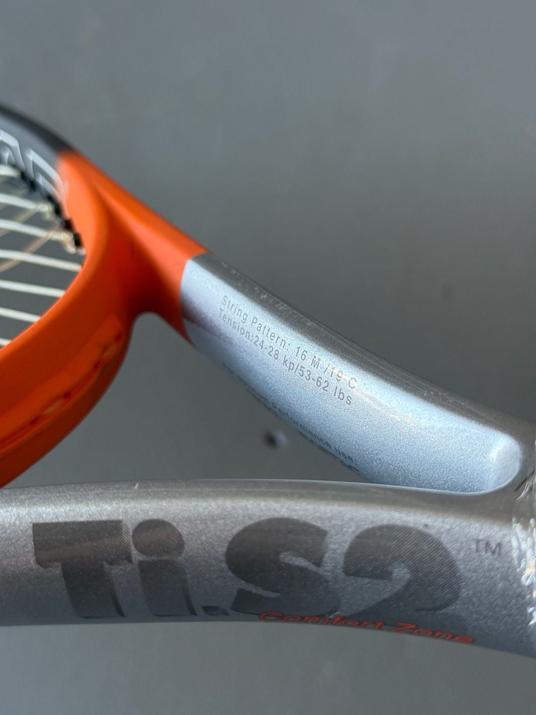 Head Titanium Tennis Ti.S2 Comfort Zone Tennis Racket 4 1/2-4 10