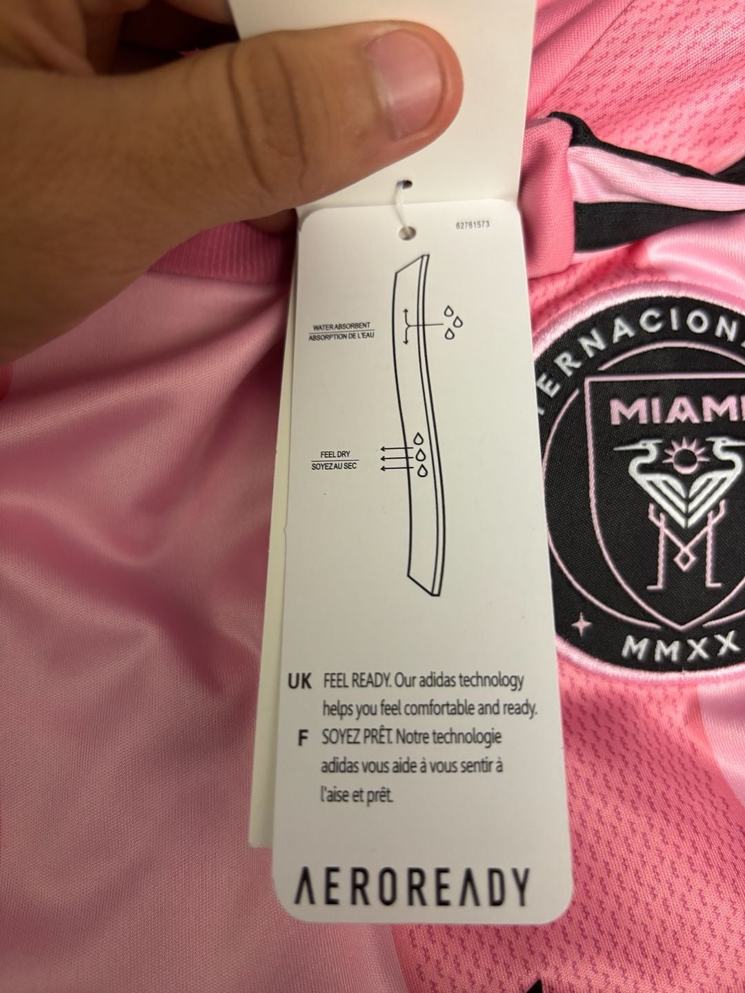 Adidas Inter Miami CF Messi 10 Size L Pink Soccer Jersey 7