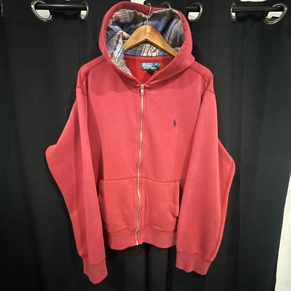 Polo Ralph Lauren Polo Ralph Lauren Full Zip Hoodie with Plaid Interior